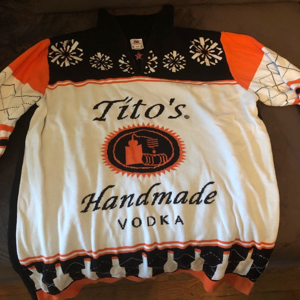 Tito’s ugly Christmas sweater